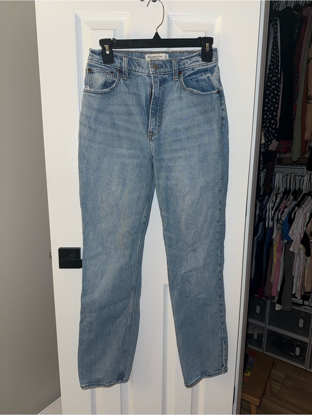 Abercrombie & Fitch Curve Love the 90s Straight Ultra High Rise